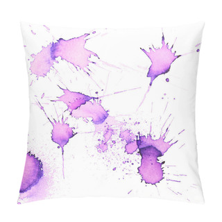 Personality  Purple Paint Blots  Pillow Covers
