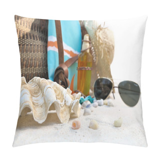 Personality  Giant Clam And Beach Accessories Pillow Covers