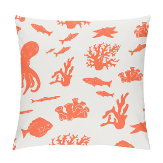 Personality  Ocean Fish Pattern Pillow Covers