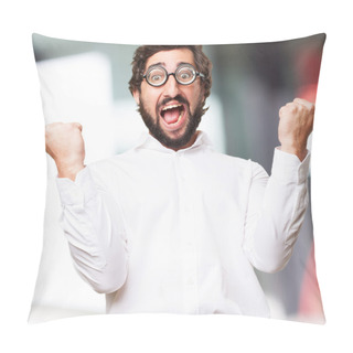Personality  Fool Man Celebrating Sign Pillow Covers