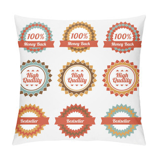 Personality  Collection Of Sale Badges, Labels. Pillow Covers