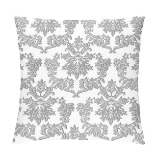 Personality  Vintage Baroque Ornament Engraving Floral Pattern Pillow Covers