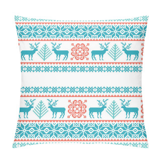 Personality  Christmas Knitted Pattern Pillow Covers