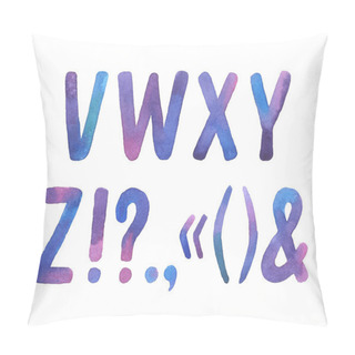 Personality  Letters V-Z And Symbols. Pillow Covers