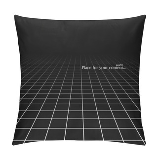 Personality  Black Abstract Background With A Perspective. Pillow Covers