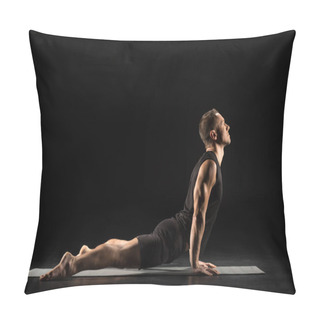 Personality  Man Practicing Yoga Pillow Covers