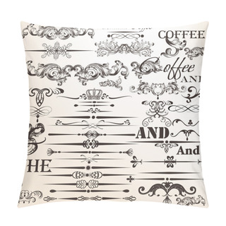 Personality  Set Of Vector Vintage Decorative Elements For Design Pillow Covers