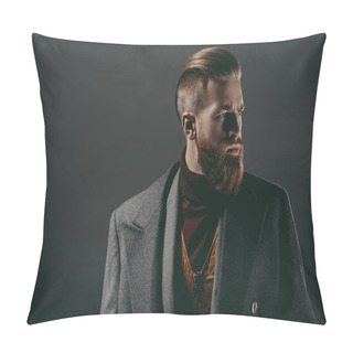 Personality  Handsome Bearded Man Pillow Covers