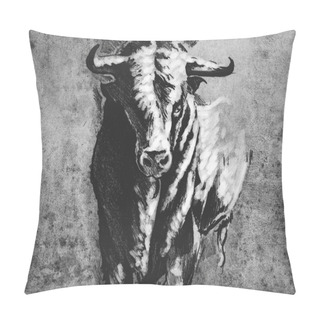 Personality  Spanish Bull, Dangerous Bull With Beaked H Pillow Covers