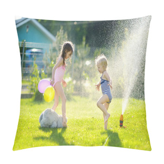 Personality  Girls Running Though   Sprinkler Pillow Covers