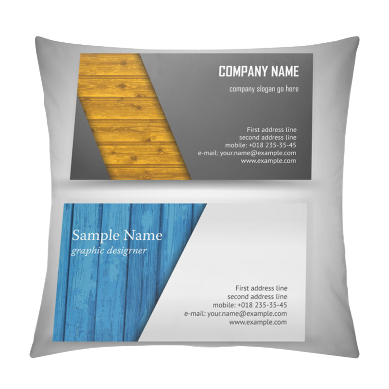 Personality  Business Card Set Pillow Covers
