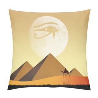 Personality  Pyramids And Horus Eye Pillow Covers