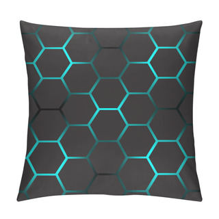 Personality  Abstract Vector Background With Cells. Pillow Covers