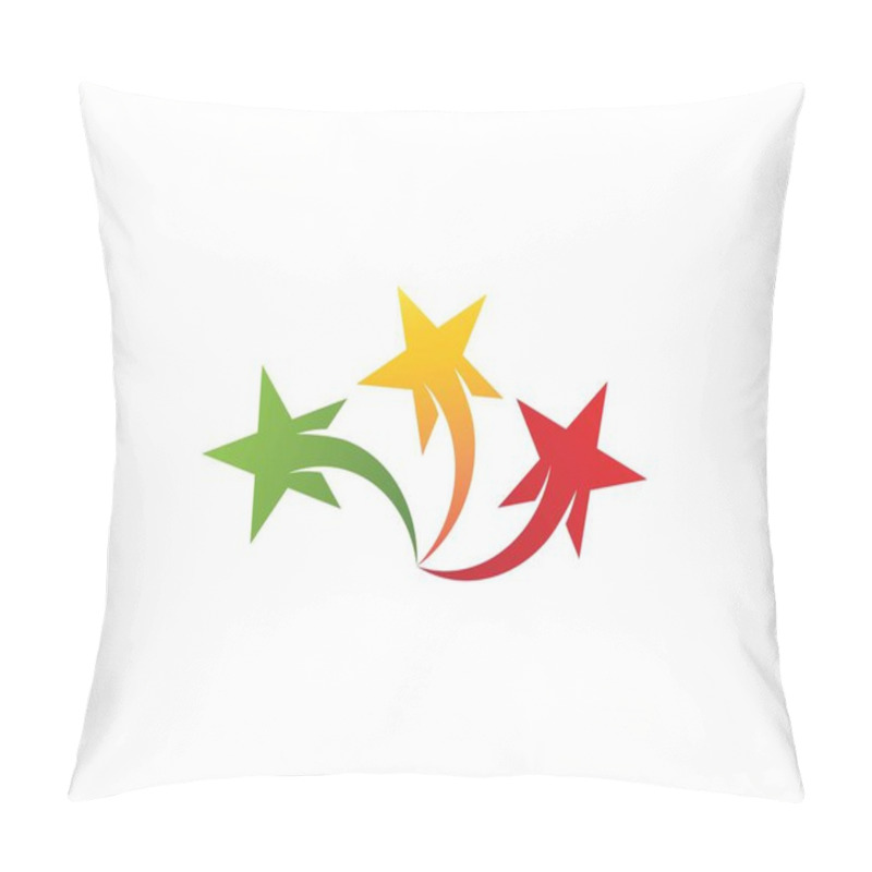 Personality  Star Icon Logo Vector Template Pillow Covers