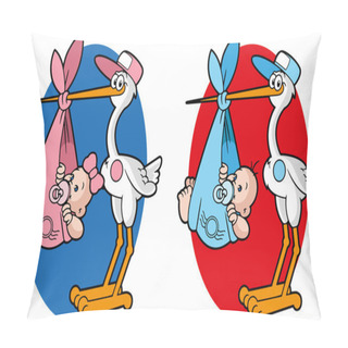 Personality  Stork Pillow Covers