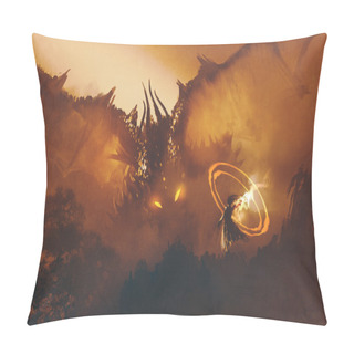 Personality  Calling Of The Dragon,digital Painting Pillow Covers