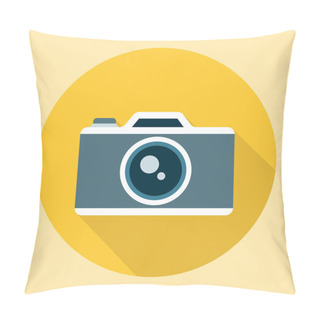Personality  Camera Icon Flat Pillow Covers