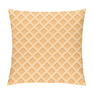Personality  Wafer Seamless Background. Vector Illustration Eps Pillow Covers
