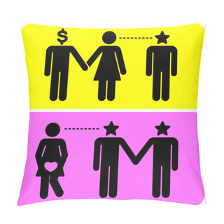 Personality  Pictograms Pillow Covers