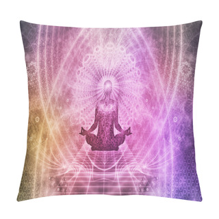 Personality  Abstract Spiritual Meditation Concept Pillow Covers