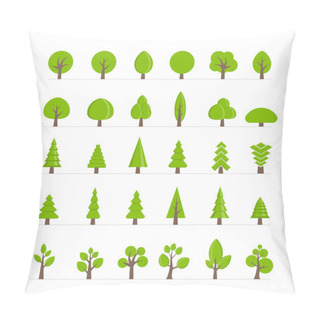Personality  Vector Tree Collection. Pillow Covers
