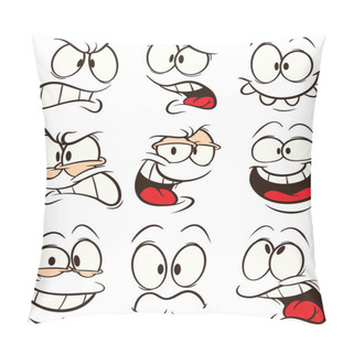 Personality  Cartoon Faces Pillow Covers