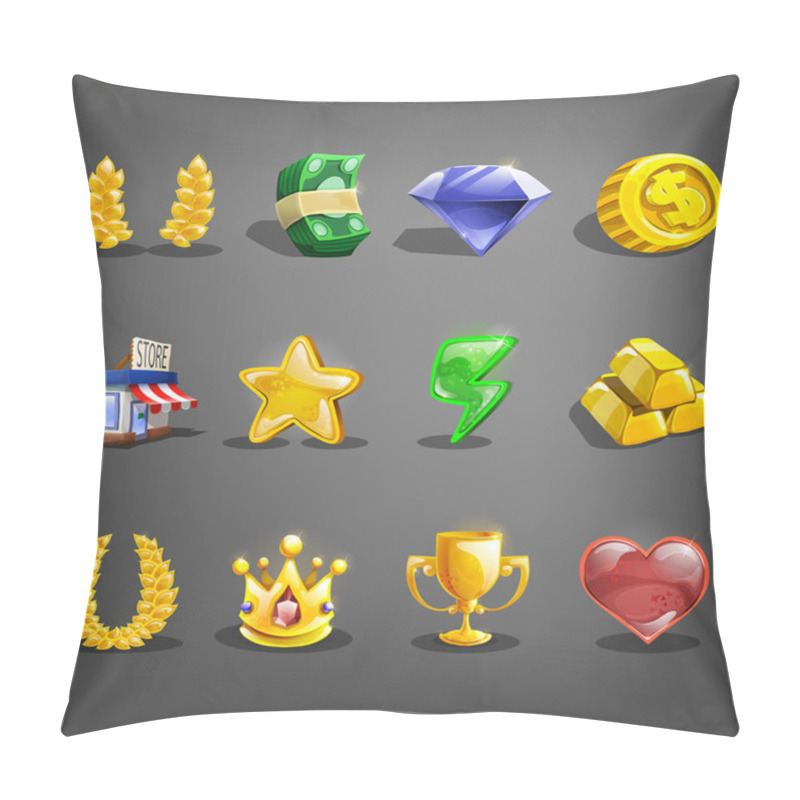 Personality  Decoration icons for games. pillow covers