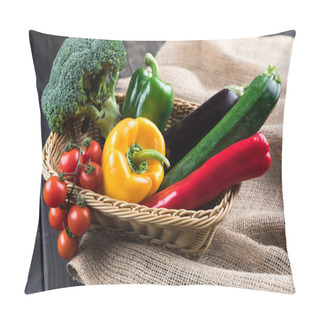 Personality  Fresh Vegetables In Basket  Pillow Covers