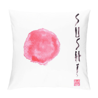 Personality  Vector Logo, Design Element For Sushi Restaurant, Japanese Cuisine Pillow Covers