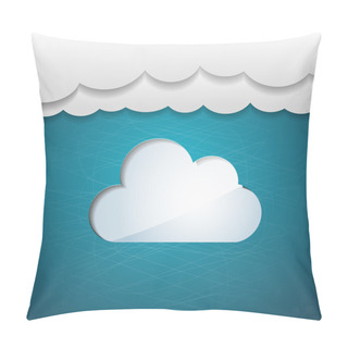 Personality  Vector Background With Cloud. Pillow Covers