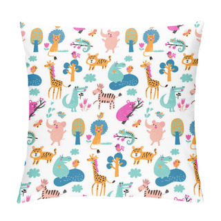 Personality  Cartoon Pattern With  Animals Pillow Covers