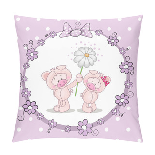 Personality  Two Pigs Pillow Covers