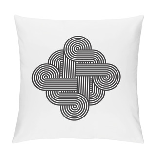 Personality  Twisted Lines, Vector Element, Intertwined Pattern Pillow Covers