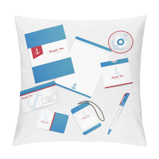 Personality  Corporate Identity With Anchor Pillow Covers
