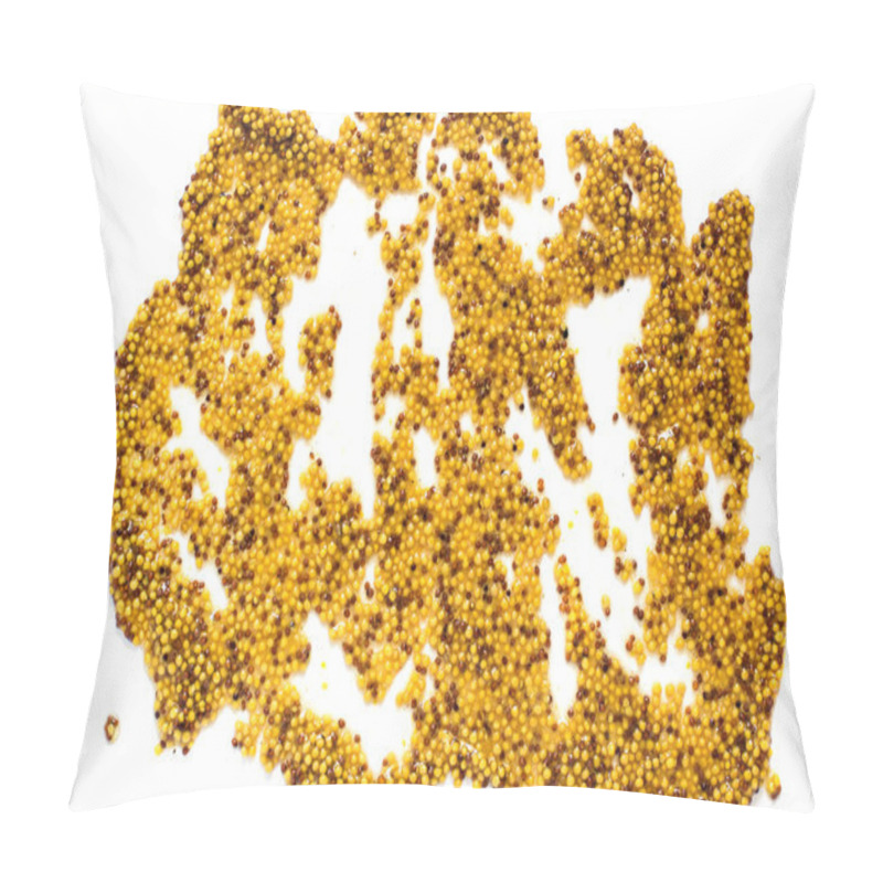 Personality  Abstract Spot Of Mustard Smeared With Grains  Pillow Covers