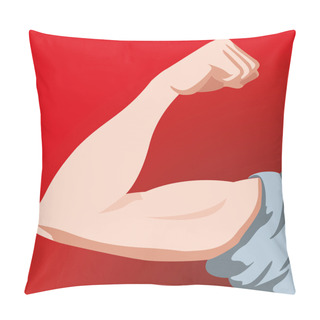 Personality  Illustration Representing Human Anatomy Arm. Ideal For Catalogs, Informative And Medical Guides Pillow Covers
