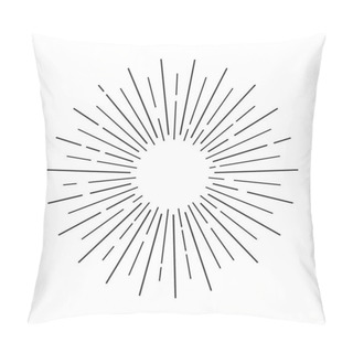Personality  Sun Rays Shape Pillow Covers
