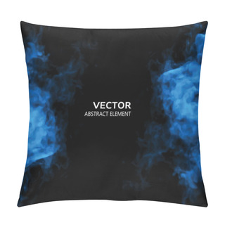 Personality  Vector Illustration Of Smoke Elements On Black Pillow Covers