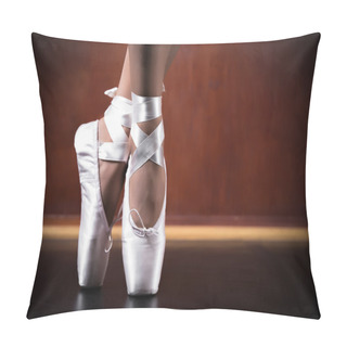 Personality  Young Ballerina Dancing, Closeup Pillow Covers