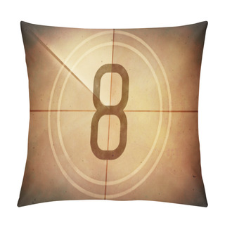 Personality  Countdown Eight On The Old Movie Screen Pillow Covers