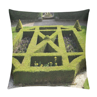 Personality  Knot Garden. Box Hedges. Garden Art. Garden Design Pillow Covers