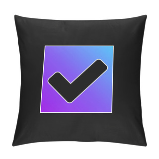 Personality  Accept Blue Gradient Vector Icon Pillow Covers
