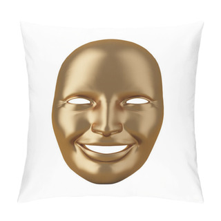 Personality  Gold Mask Isolated Pillow Covers