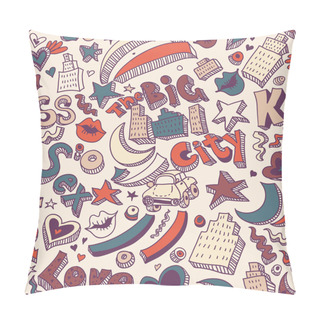 Personality  Decorative Urban Background Pillow Covers