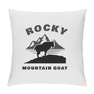 Personality  Mountain Goat Ibex Sheep Chamois Logo Design Inspiration Pillow Covers