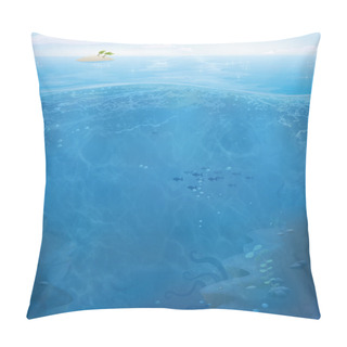 Personality  Ocean Life Background Pillow Covers