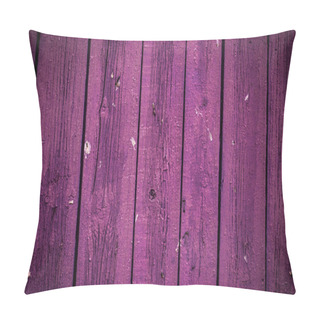 Personality  Vintage Wooden Purple Boards. Beautiful Background. Pillow Covers
