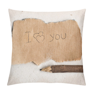 Personality  Declaration Of Love On Sheet. Pillow Covers