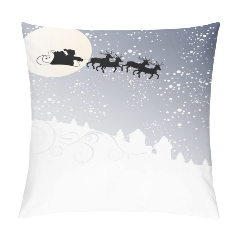 Personality  Santa on sleight pillow covers