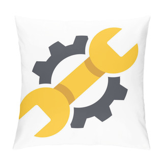 Personality  Repair Icon. Vector Illustration. Pillow Covers